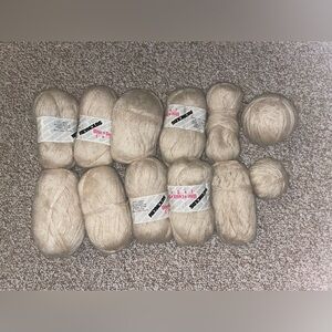 Soft Cream Yarn stash